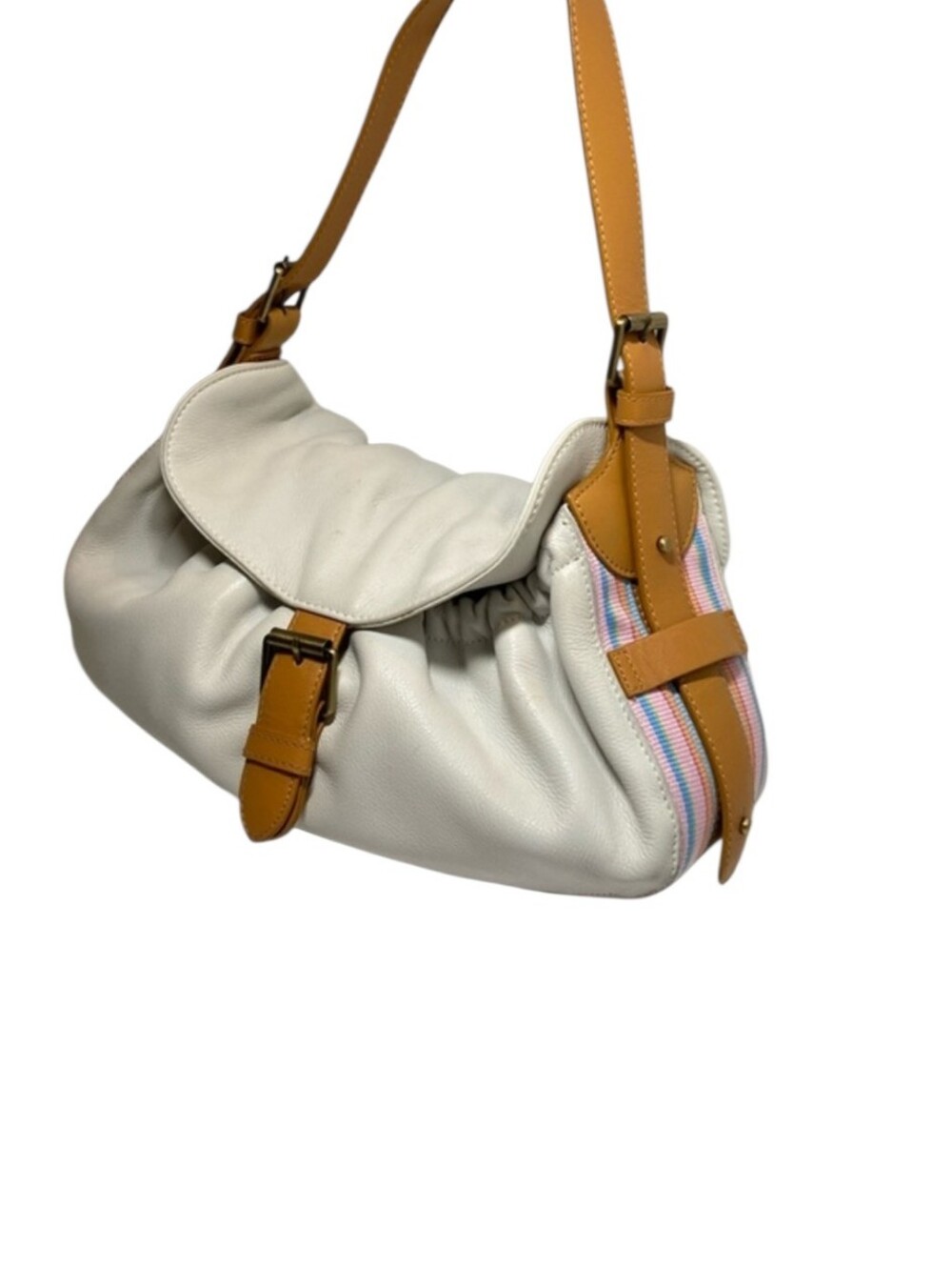 Franco Sarto Pebble Leather Shoulder Bag